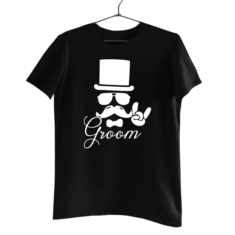 Groom, tricou cu mesaj